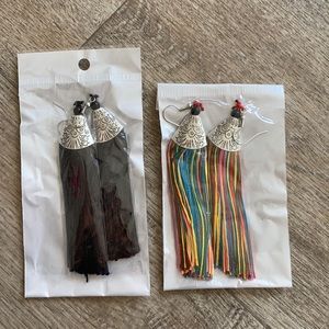 FUN & FRESH SILVER+TASSEL EARRINGS